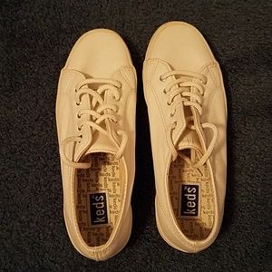 Keds white leather sport shoes